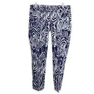 Lilly Pulitzer Blue and White Pants Size 8